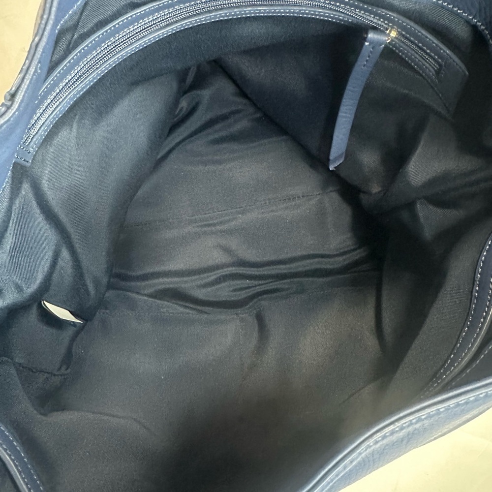 Cole Haan Navy Leather Shoulder Bag - Picture 4 of 5